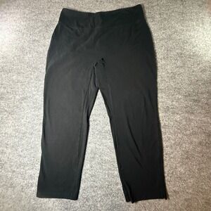 Women with Control Black Pull On Stretch‎ Pants Size 1X casual lounge